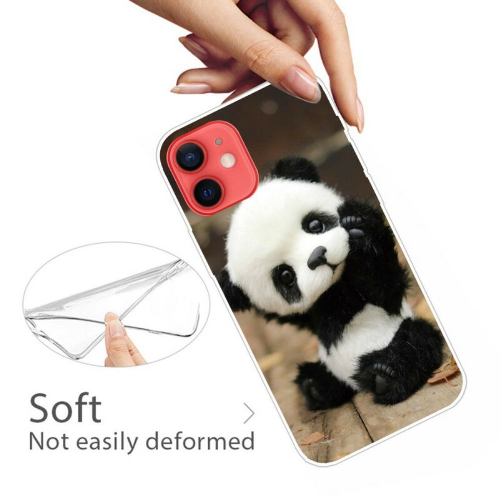 Hoesje voor iPhone 13 Mini Flexibele Panda