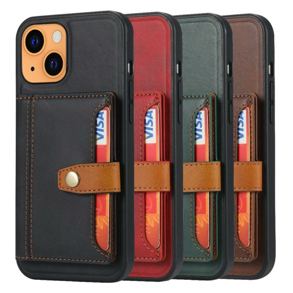 Hoesje voor iPhone 13 Mini Kaarthouder Riemhouder