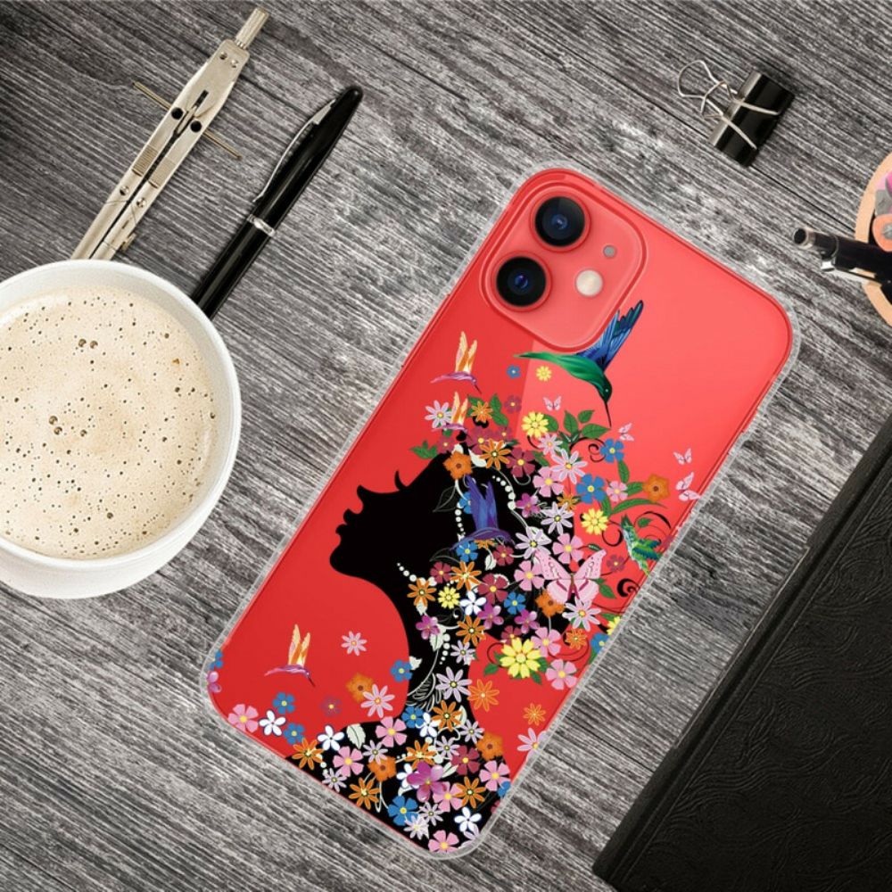 Hoesje voor iPhone 13 Mini Mooi Bloemhoofd