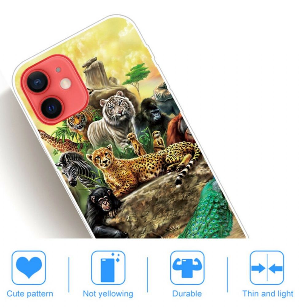 Hoesje voor iPhone 13 Mini Safaridieren