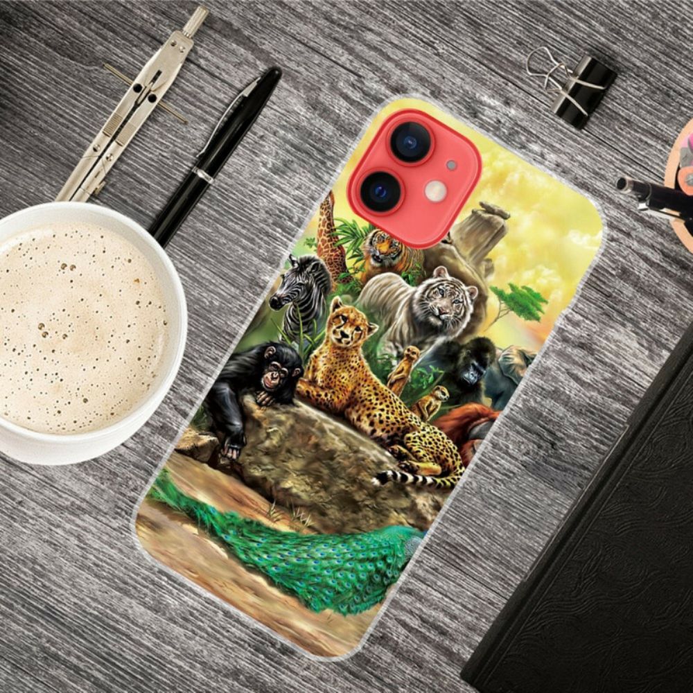 Hoesje voor iPhone 13 Mini Safaridieren