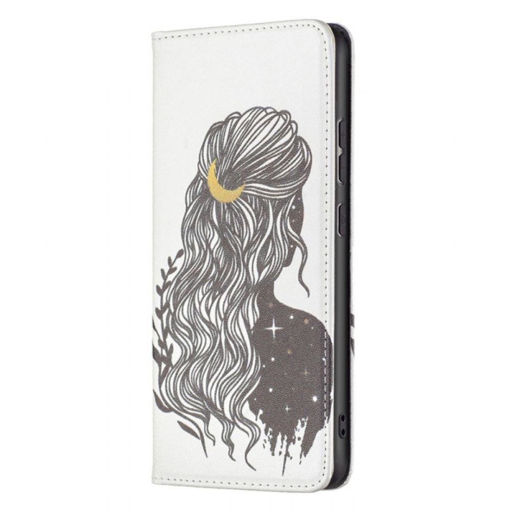 Bescherming Hoesje voor Samsung Galaxy A33 5G Folio-hoesje Mooi Haar