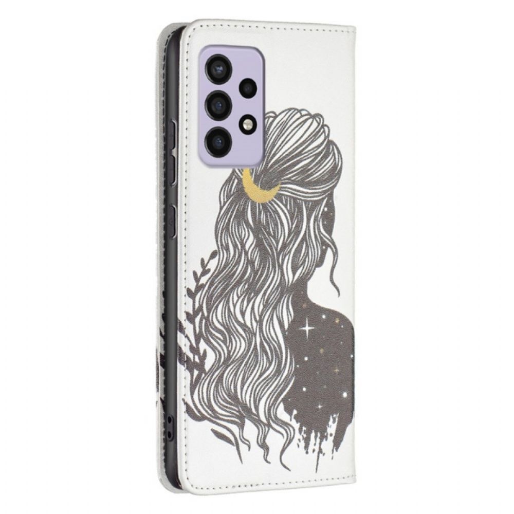 Bescherming Hoesje voor Samsung Galaxy A33 5G Folio-hoesje Mooi Haar