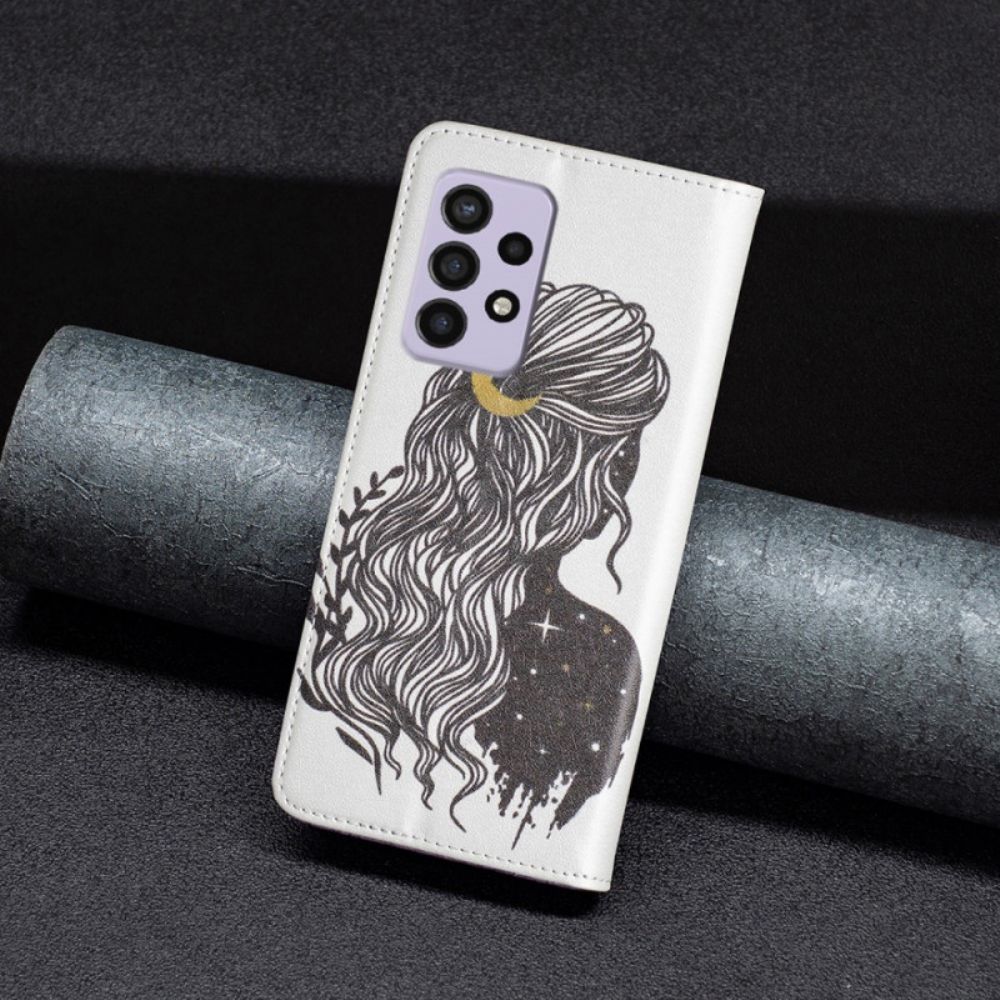 Bescherming Hoesje voor Samsung Galaxy A33 5G Folio-hoesje Mooi Haar