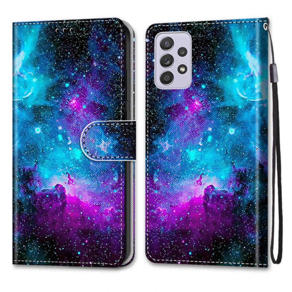 Flip Case voor Samsung Galaxy A33 5G Kosmische Hemel