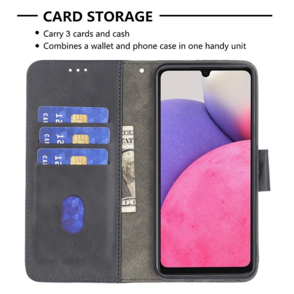 Folio-hoesje voor Samsung Galaxy A33 5G Binfen Kleur Krokodillenleer Stijl