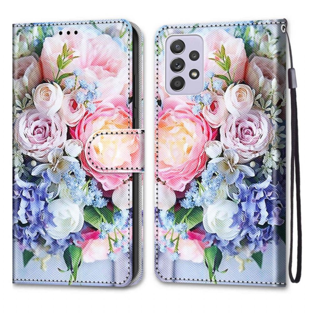 Folio-hoesje voor Samsung Galaxy A33 5G Bloemenwonder