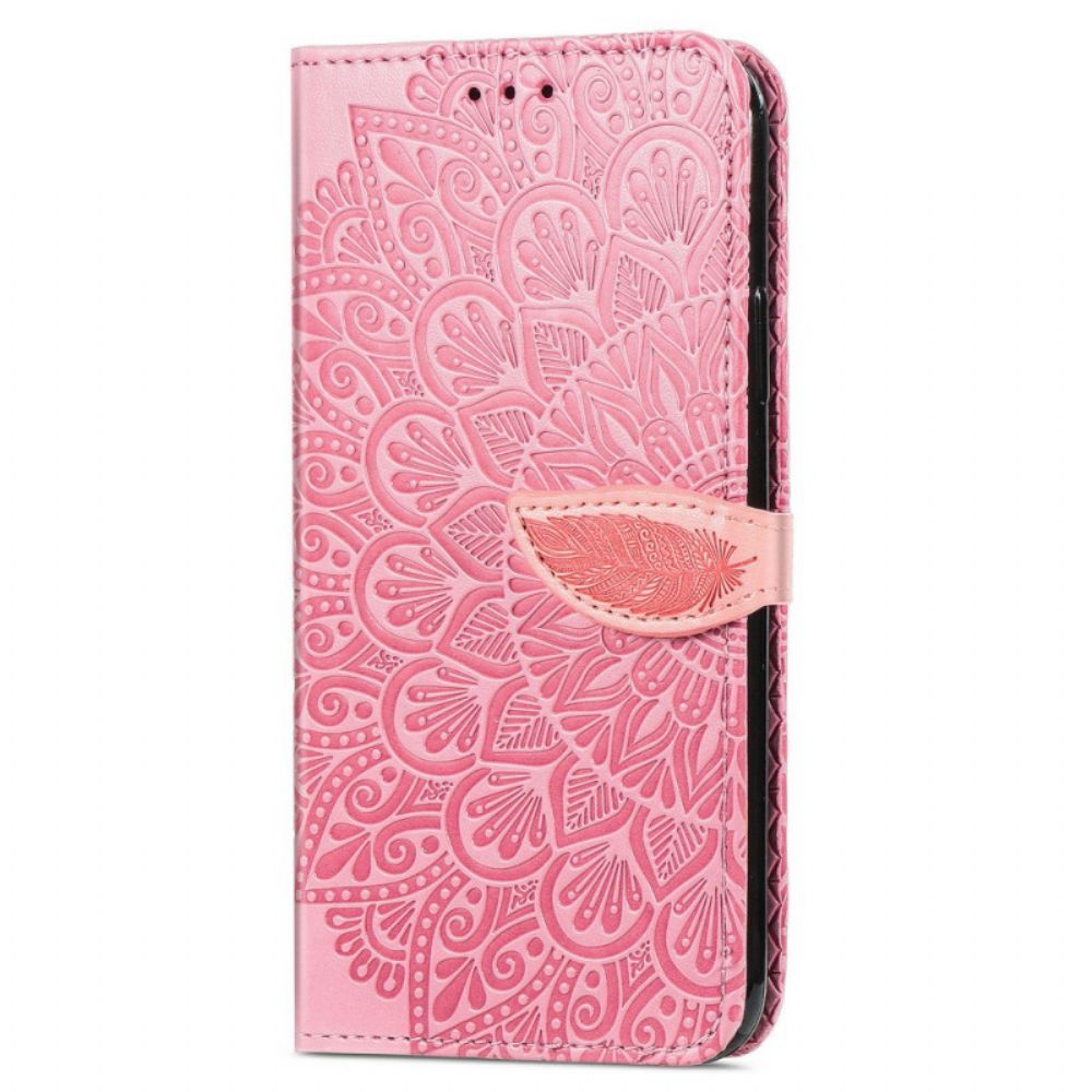 Folio-hoesje voor Samsung Galaxy A33 5G Tribale Bladeren