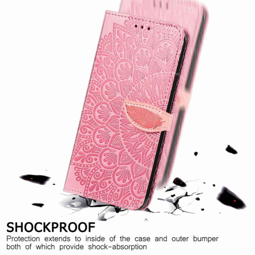 Folio-hoesje voor Samsung Galaxy A33 5G Tribale Bladeren