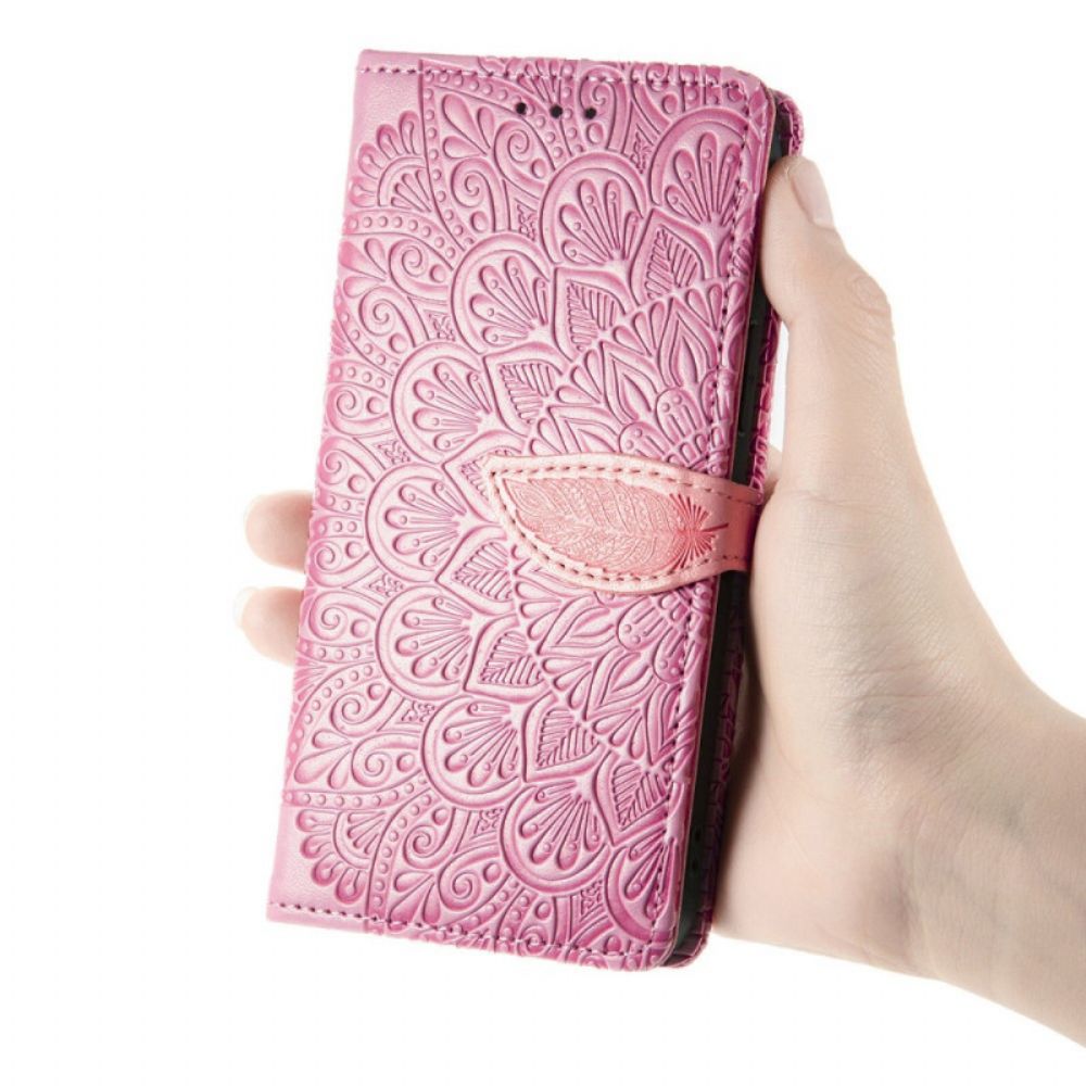 Folio-hoesje voor Samsung Galaxy A33 5G Tribale Bladeren