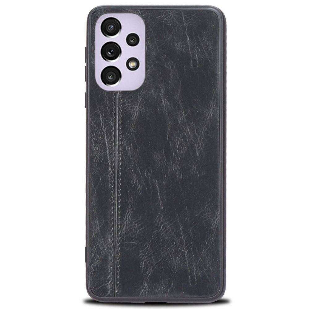 Hoesje voor Samsung Galaxy A33 5G Naad Leereffect