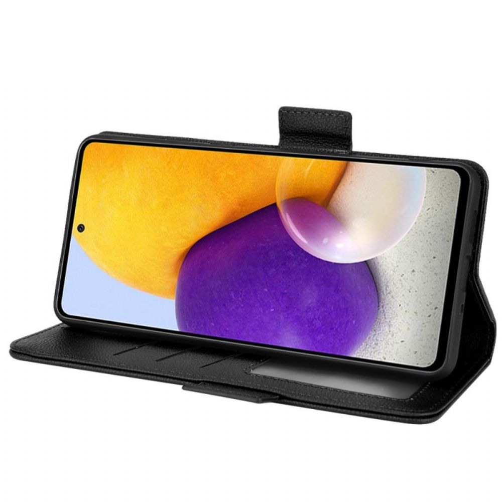 Leren Hoesje voor Samsung Galaxy A33 5G Traditioneel Litchi-kunstleer