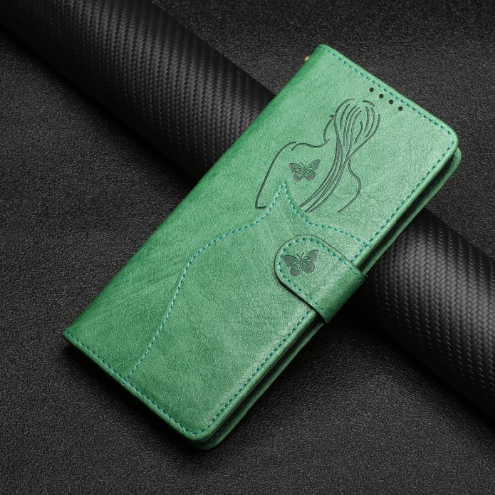 Flip Case voor Samsung Galaxy S20 Ultra Kunstleer Silhouet