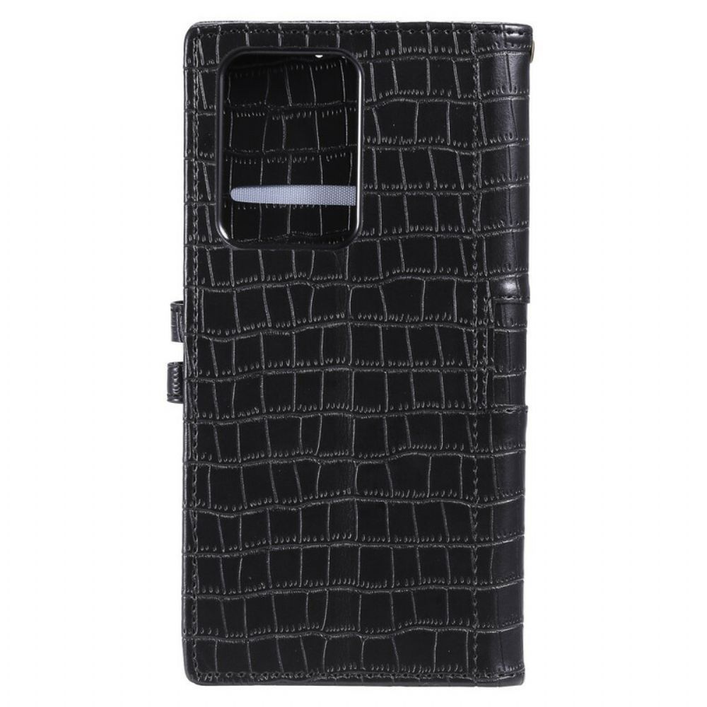 Folio-hoesje voor Samsung Galaxy S20 Ultra Helemaal Croc