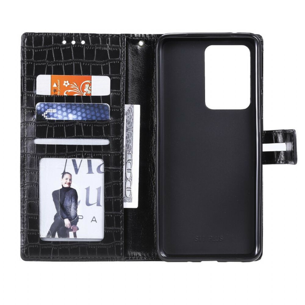 Folio-hoesje voor Samsung Galaxy S20 Ultra Helemaal Croc