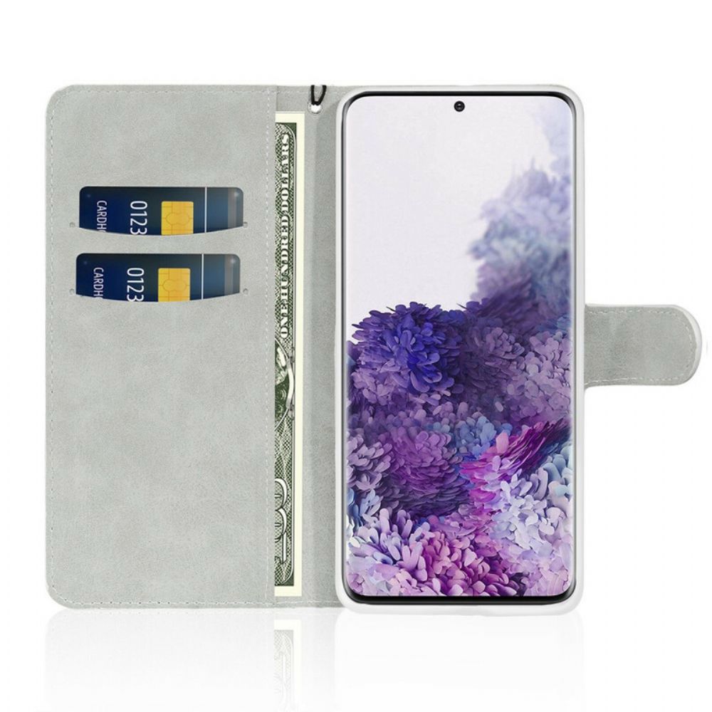 Folio-hoesje voor Samsung Galaxy S20 Ultra Pailletten S-ontwerp