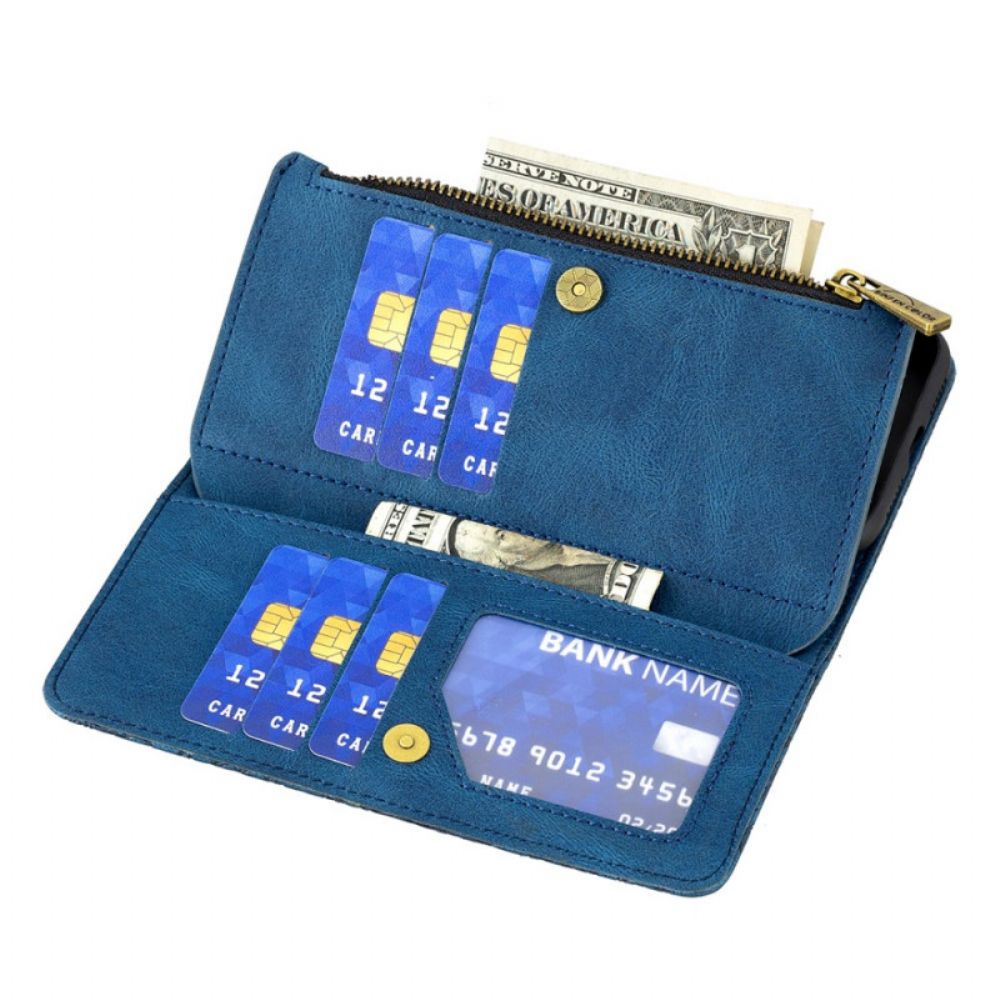 Folio-hoesje voor Samsung Galaxy S20 Ultra Zip Pocket Vlinder
