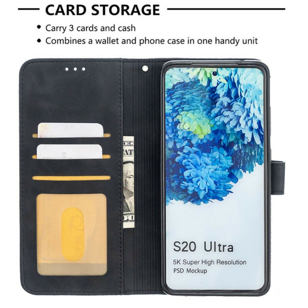 Leren Hoesje voor Samsung Galaxy S20 Ultra Binfen Kleurendriehoeken