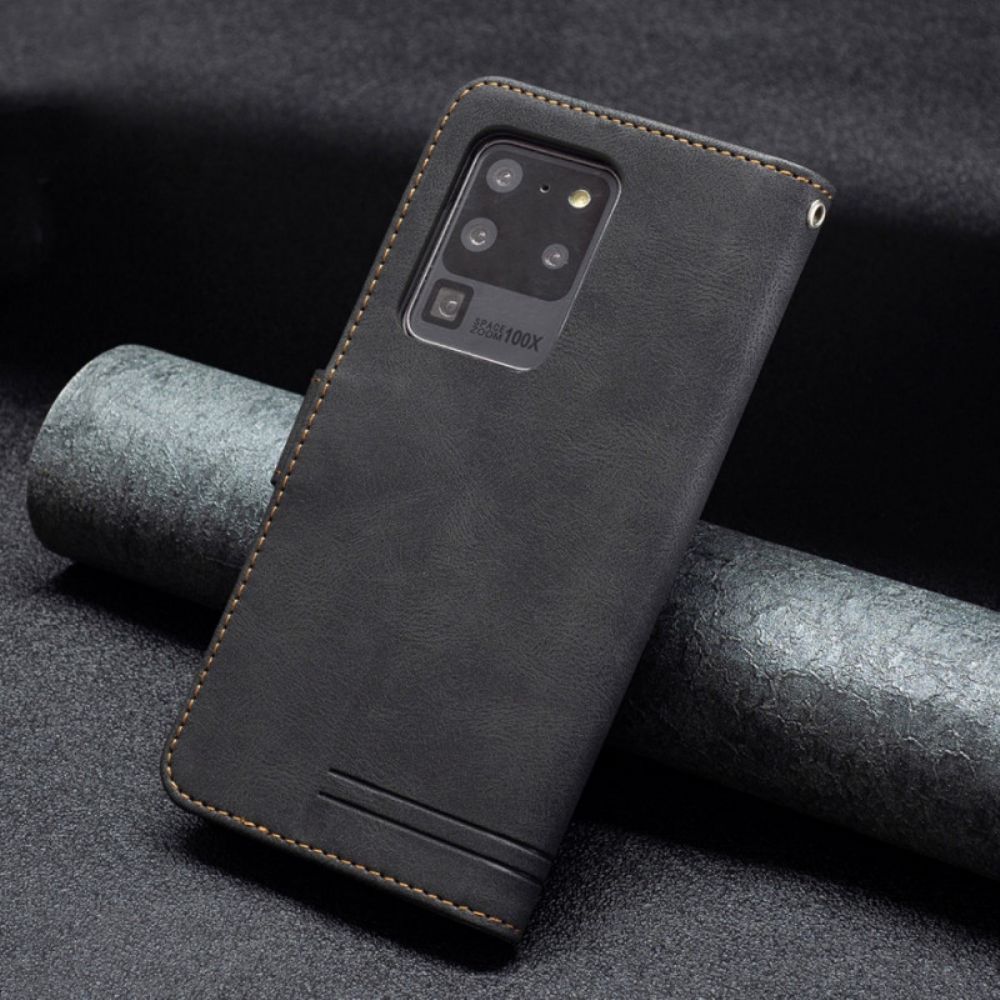 Leren Hoesje voor Samsung Galaxy S20 Ultra Rfid Binfen-kleur