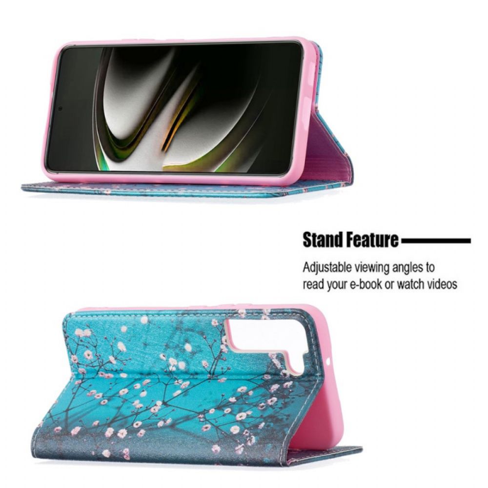 Bescherming Hoesje voor Samsung Galaxy S22 5G Folio-hoesje Bloeiende Takken