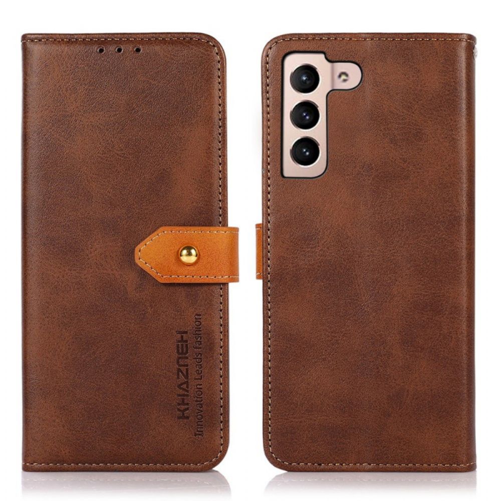Folio-hoesje voor Samsung Galaxy S22 5G Kunstleer Met Khazneh-band