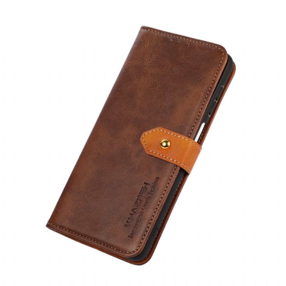 Folio-hoesje voor Samsung Galaxy S22 5G Kunstleer Met Khazneh-band