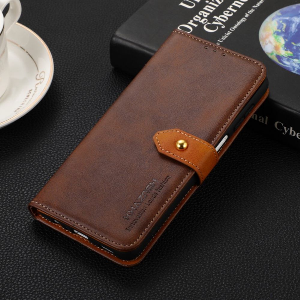 Folio-hoesje voor Samsung Galaxy S22 5G Kunstleer Met Khazneh-band