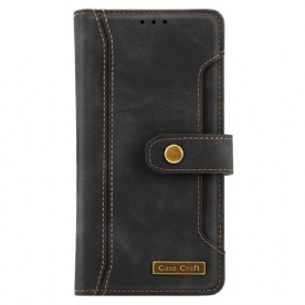Folio-hoesje voor Samsung Galaxy S22 5G Met Case Craft Riem