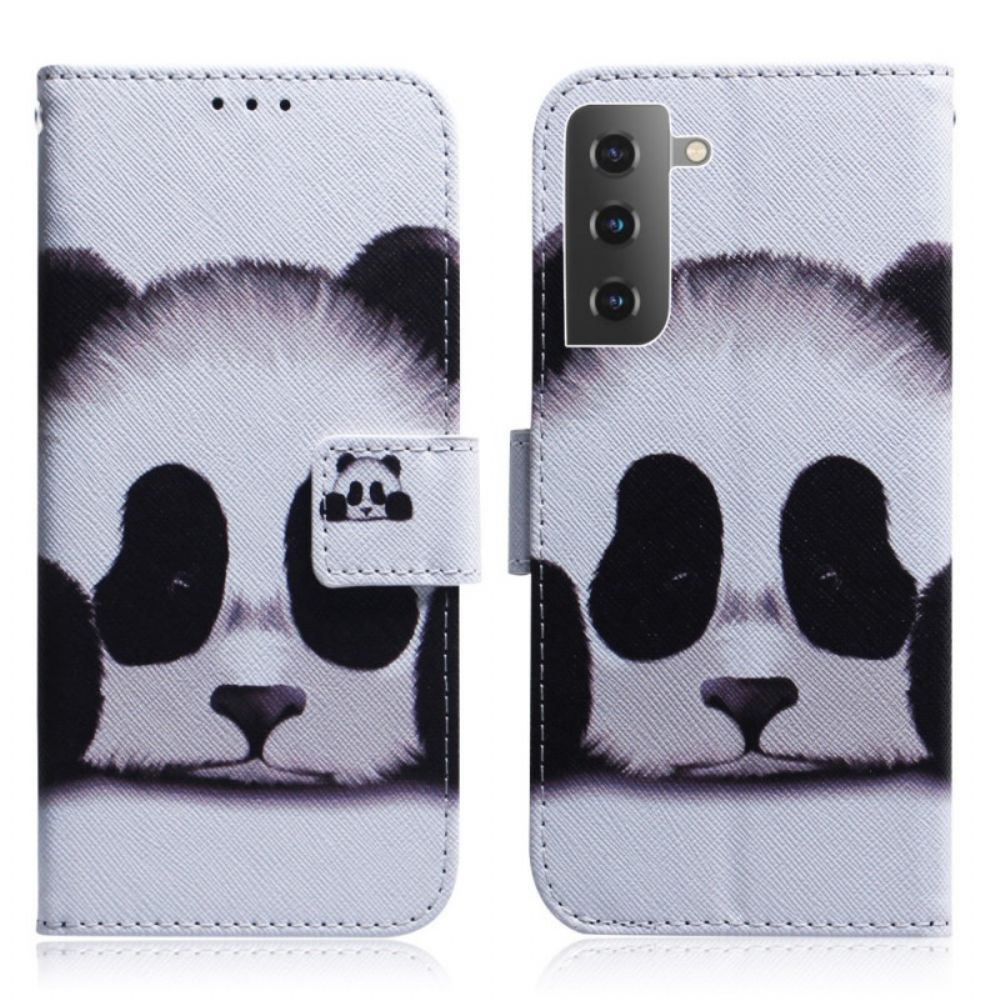 Folio-hoesje voor Samsung Galaxy S22 5G Pandagezicht