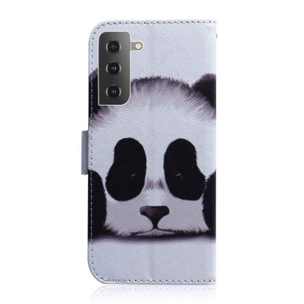 Folio-hoesje voor Samsung Galaxy S22 5G Pandagezicht