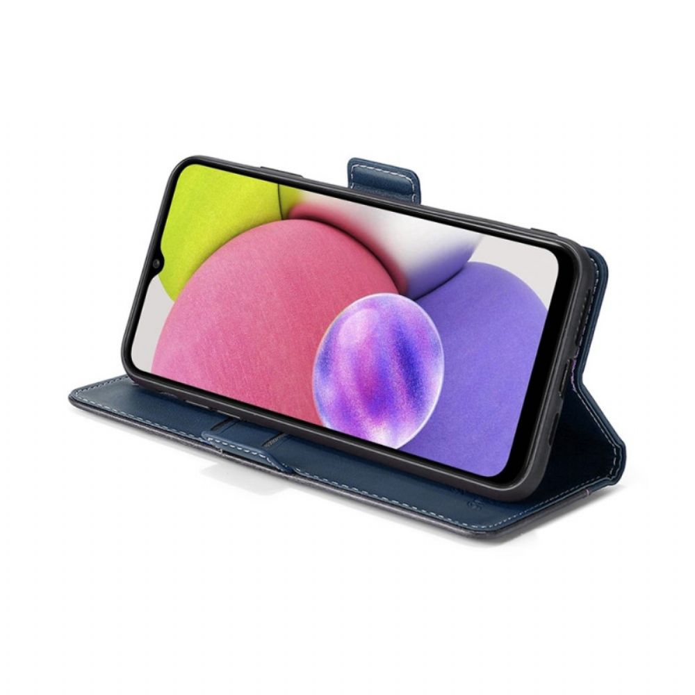 Folio-hoesje voor Samsung Galaxy S22 5G Tweekleurig Kunstleer