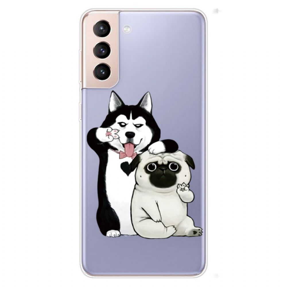 Hoesje voor Samsung Galaxy S22 5G Grappige Honden