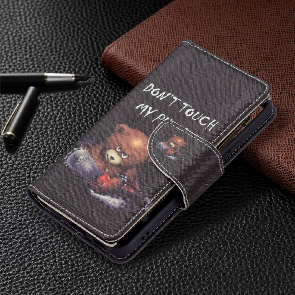 Leren Hoesje voor Samsung Galaxy S22 5G Beerzak Met Rits
