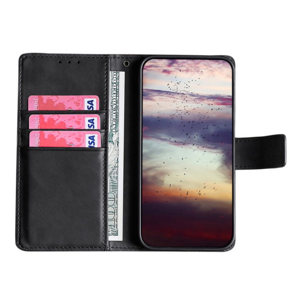 Leren Hoesje voor Samsung Galaxy S22 5G Krokodillenleereffect