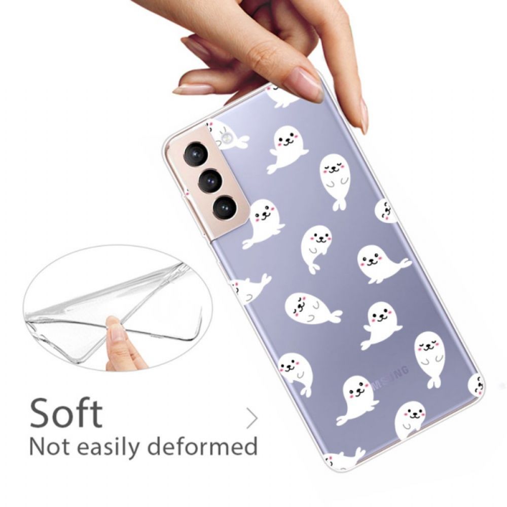 Telefoonhoesje voor Samsung Galaxy S22 5G Top Zeeleeuwen