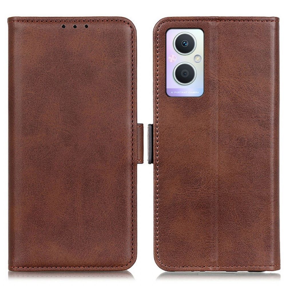 Flip Case voor Oppo Reno 8 Lite Geoptimaliseerde Sluiting