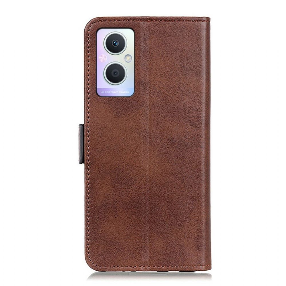 Flip Case voor Oppo Reno 8 Lite Geoptimaliseerde Sluiting