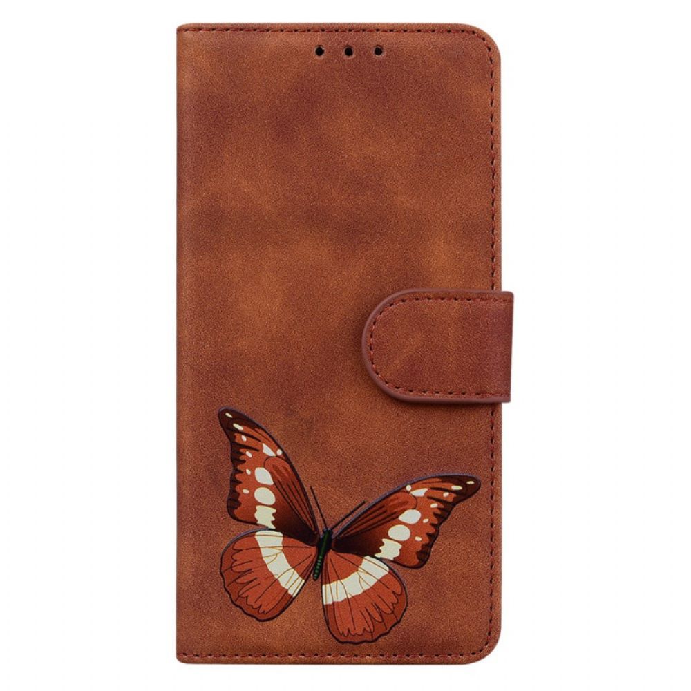 Flip Case voor Oppo Reno 8 Lite Vlinder