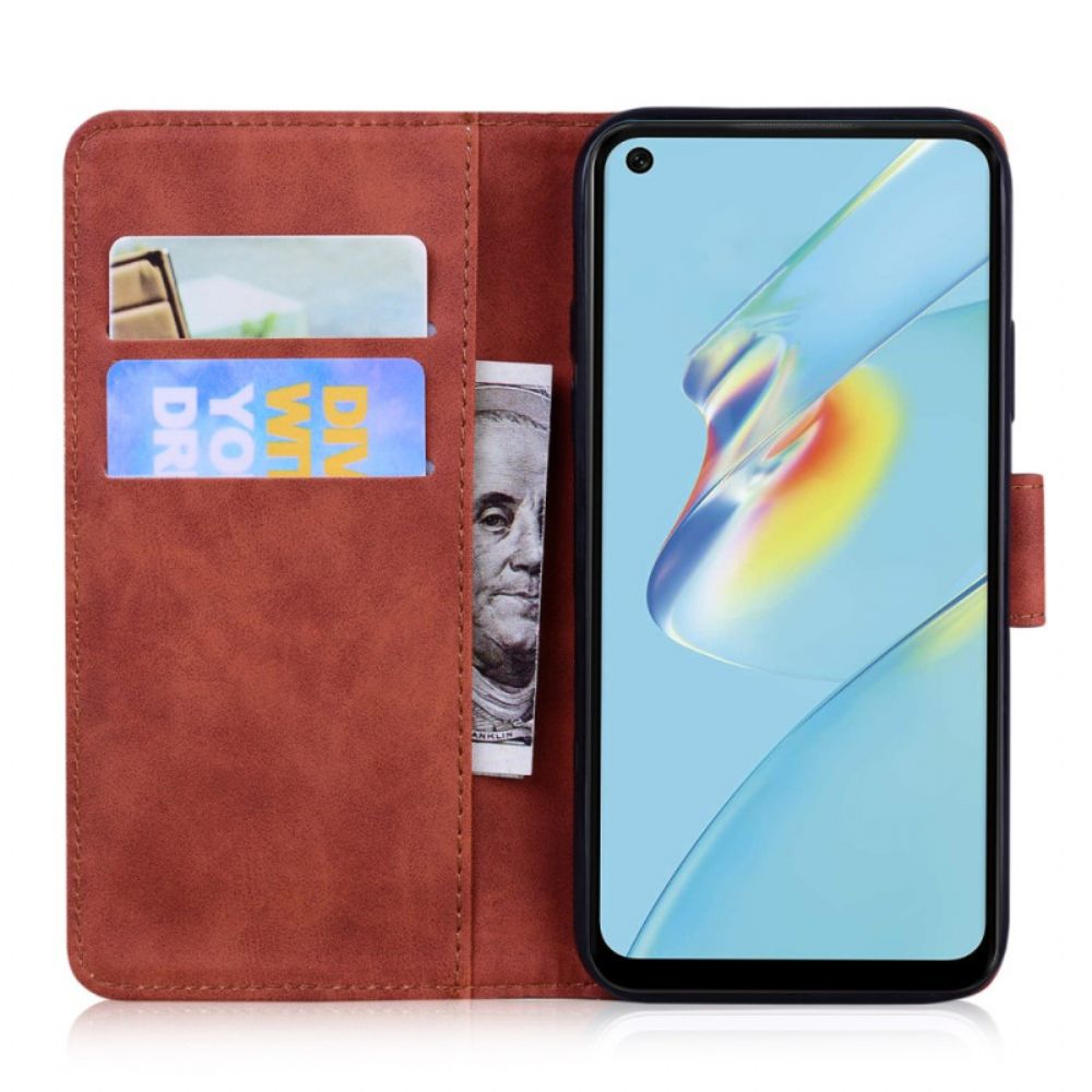 Flip Case voor Oppo Reno 8 Lite Vlinder