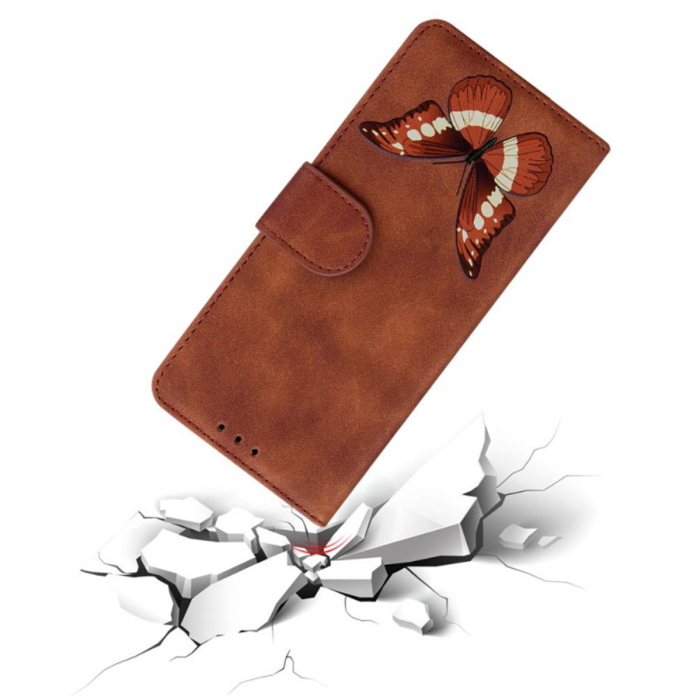 Flip Case voor Oppo Reno 8 Lite Vlinder