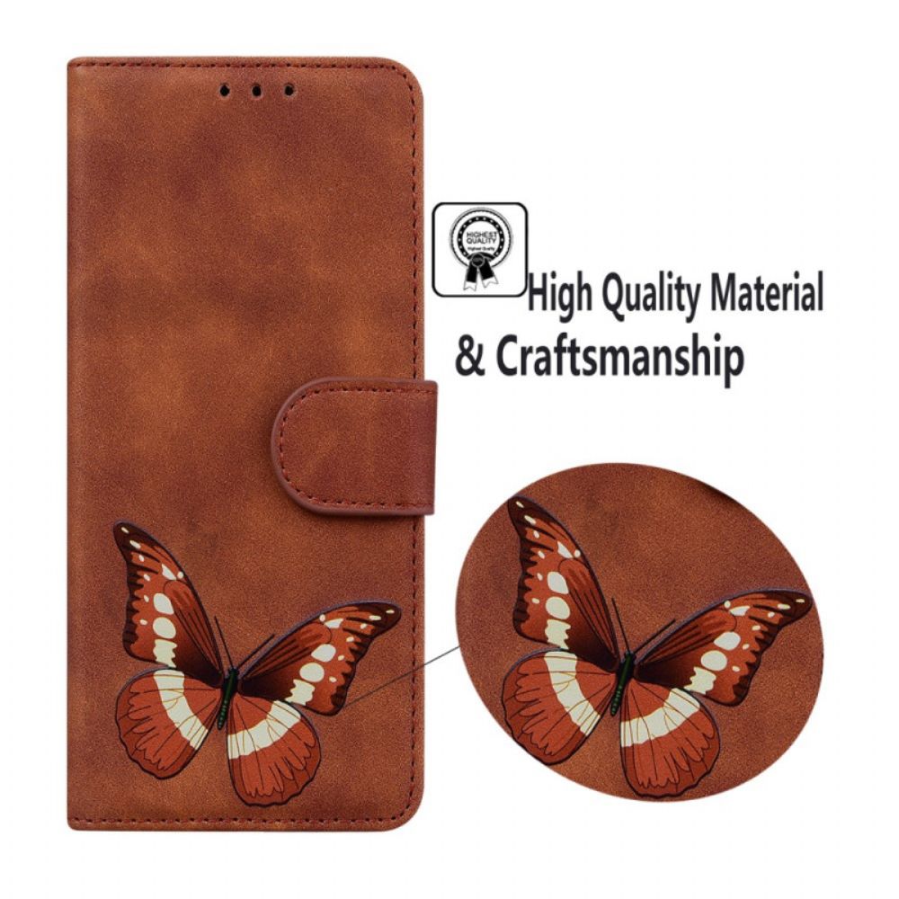 Flip Case voor Oppo Reno 8 Lite Vlinder