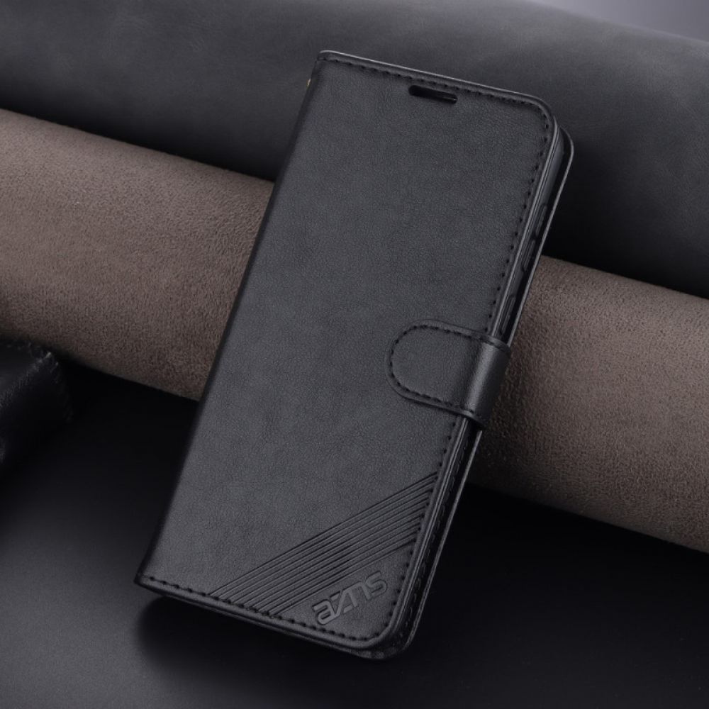 Folio-hoesje voor Oppo Reno 8 Lite Azns Lederen Stijl