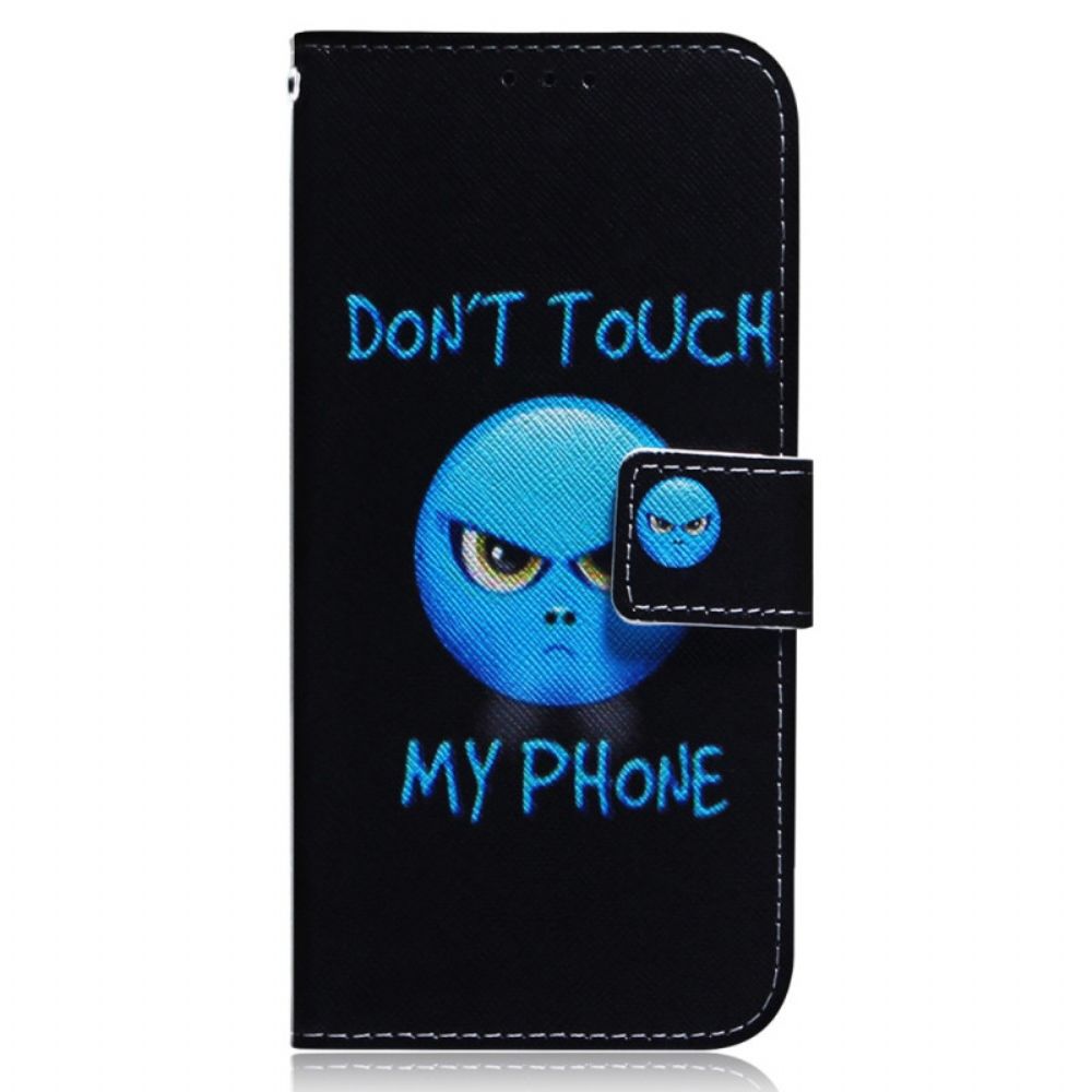 Folio-hoesje voor Oppo Reno 8 Lite Emoji-telefoon