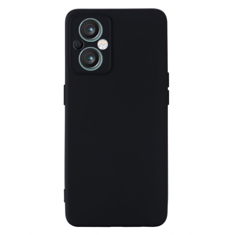 Hoesje voor Oppo Reno 8 Lite Met Ketting Vloeibare Siliconen Band