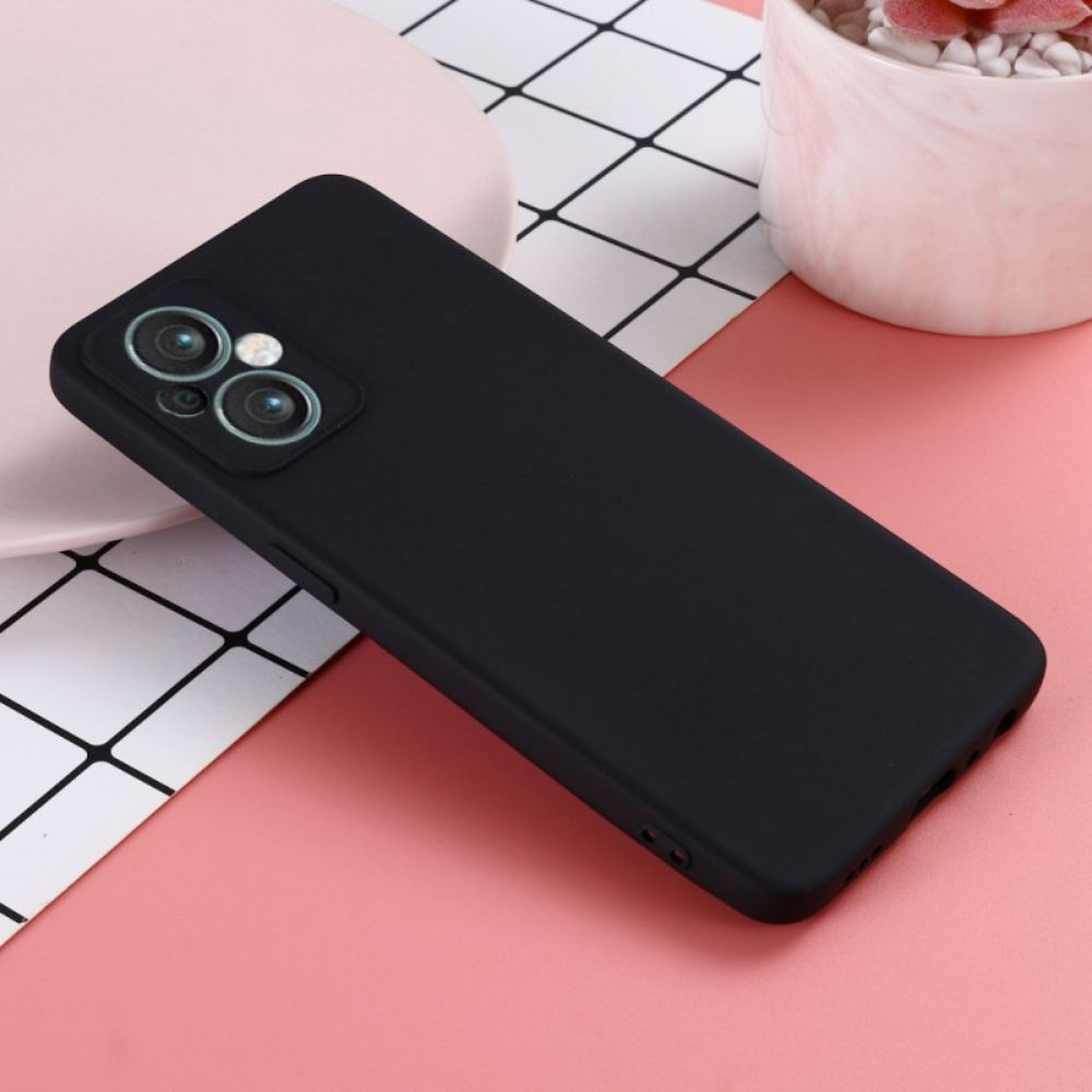 Hoesje voor Oppo Reno 8 Lite Met Ketting Vloeibare Siliconen Band