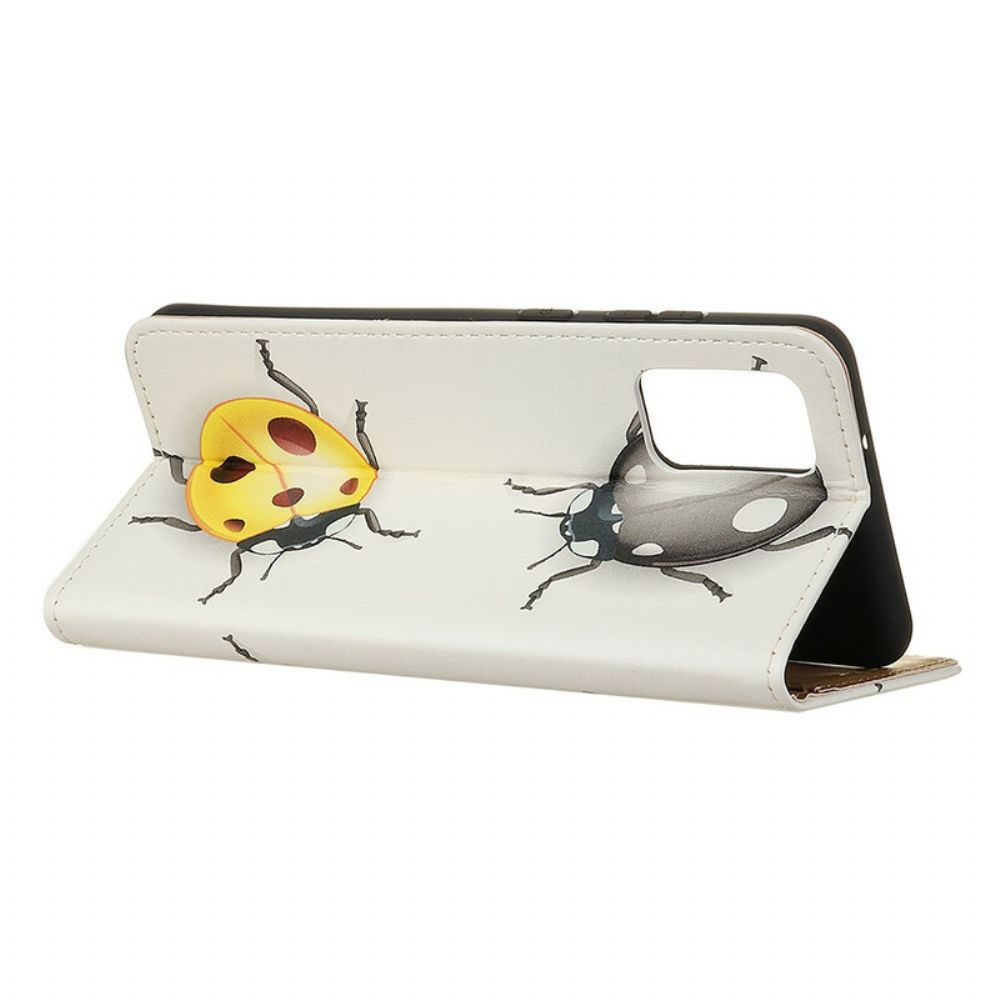Folio-hoesje voor Samsung Galaxy A71 Lieveheersbeestjes