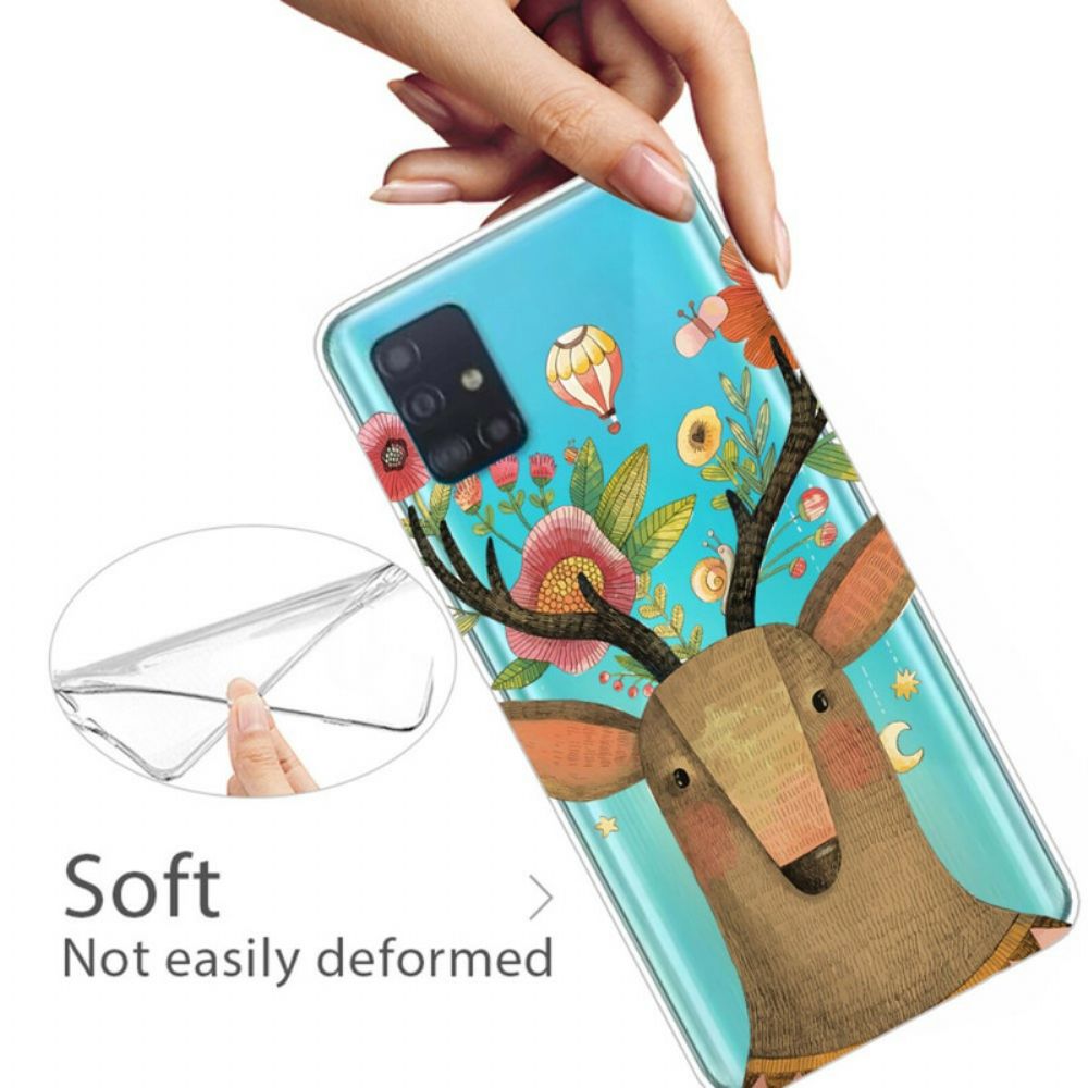 Hoesje voor Samsung Galaxy A71 Tribale Herten