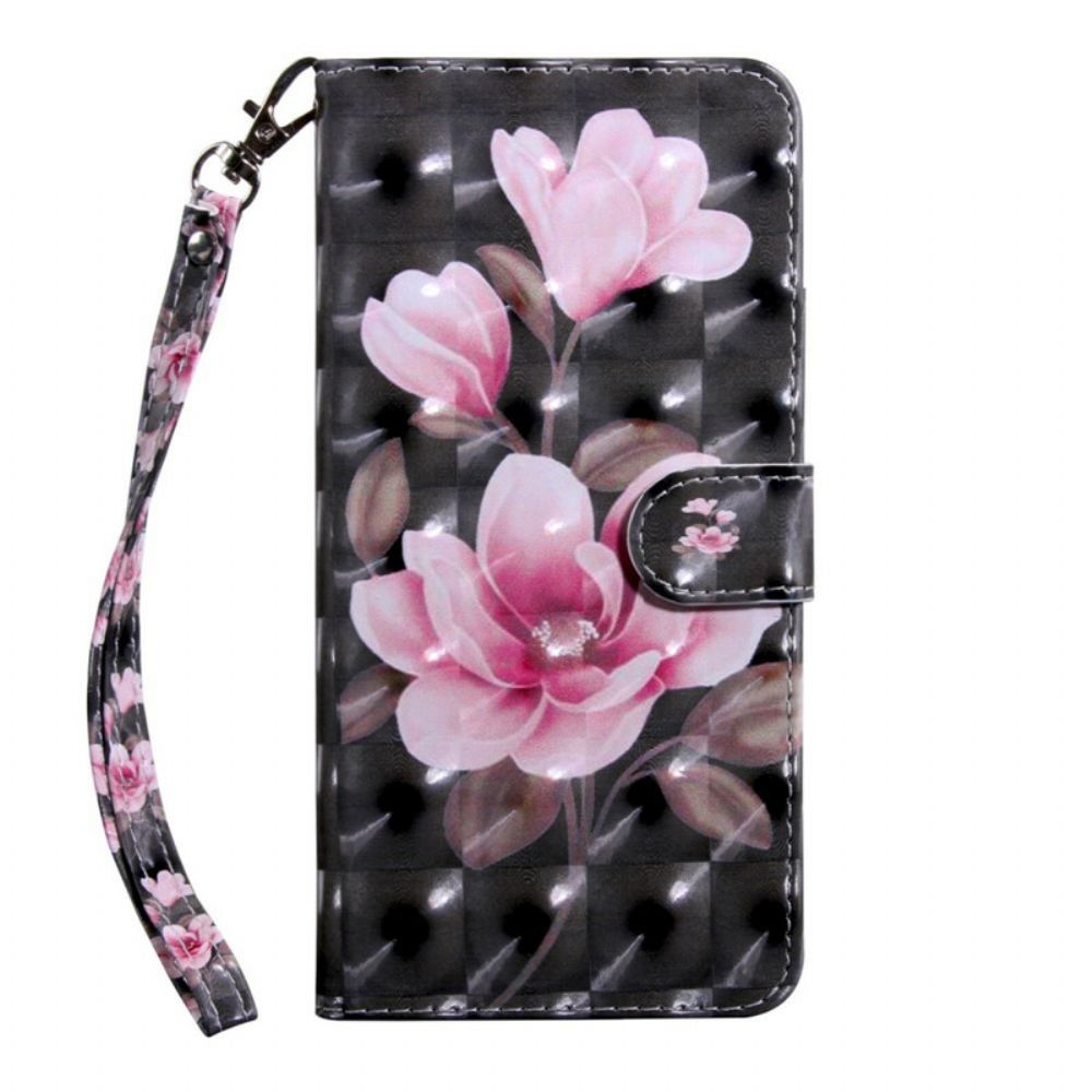 Leren Hoesje voor Samsung Galaxy A71 Bloesem Bloemen