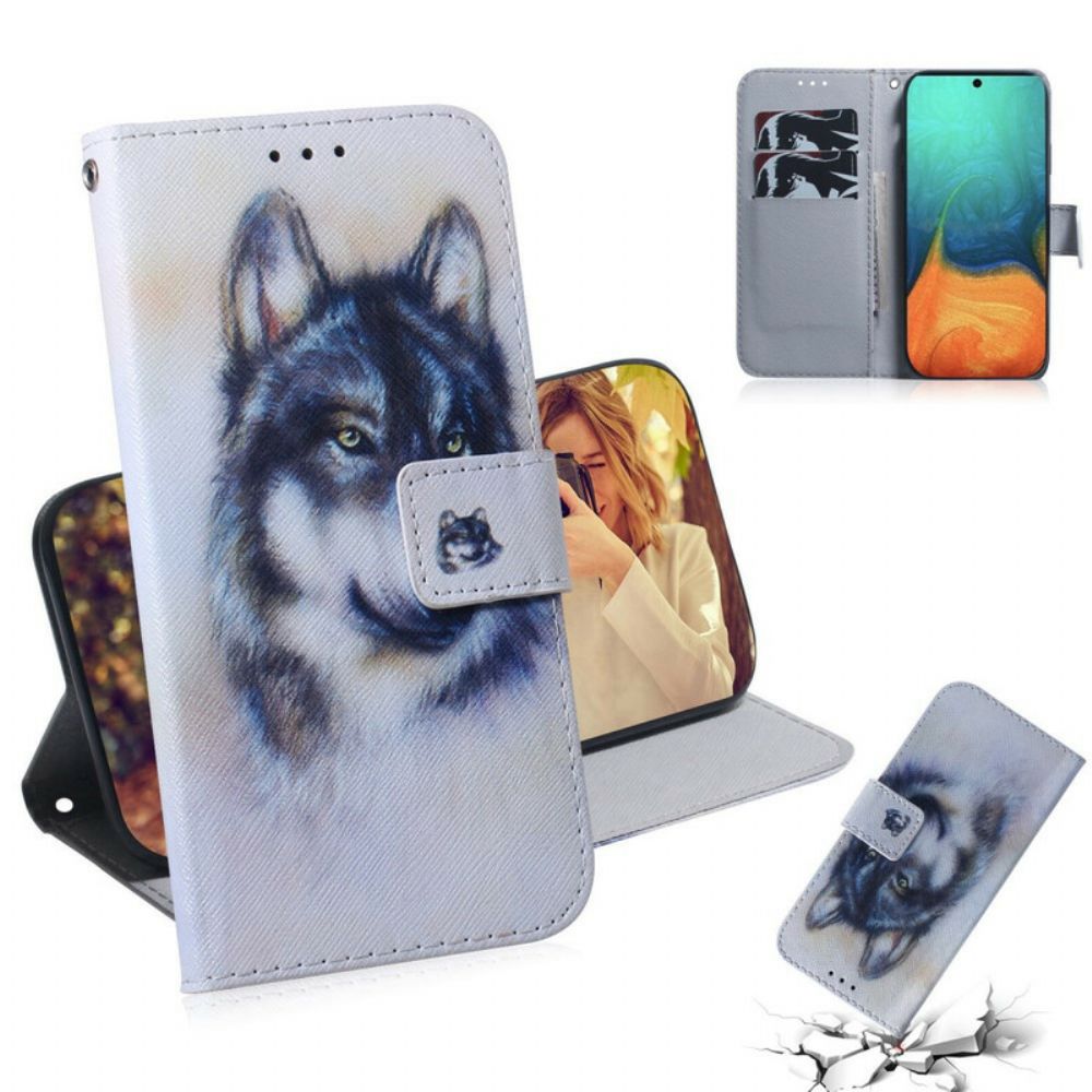 Leren Hoesje voor Samsung Galaxy A71 Hondsblik