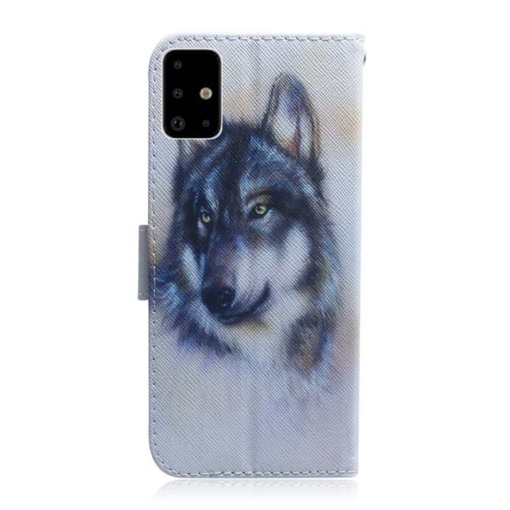 Leren Hoesje voor Samsung Galaxy A71 Hondsblik